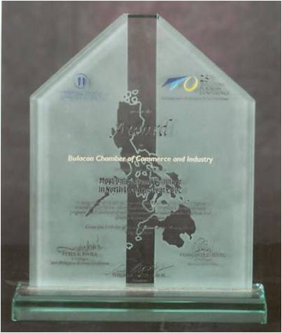 Most Outstanding Chamber in North Luzon Year 2002